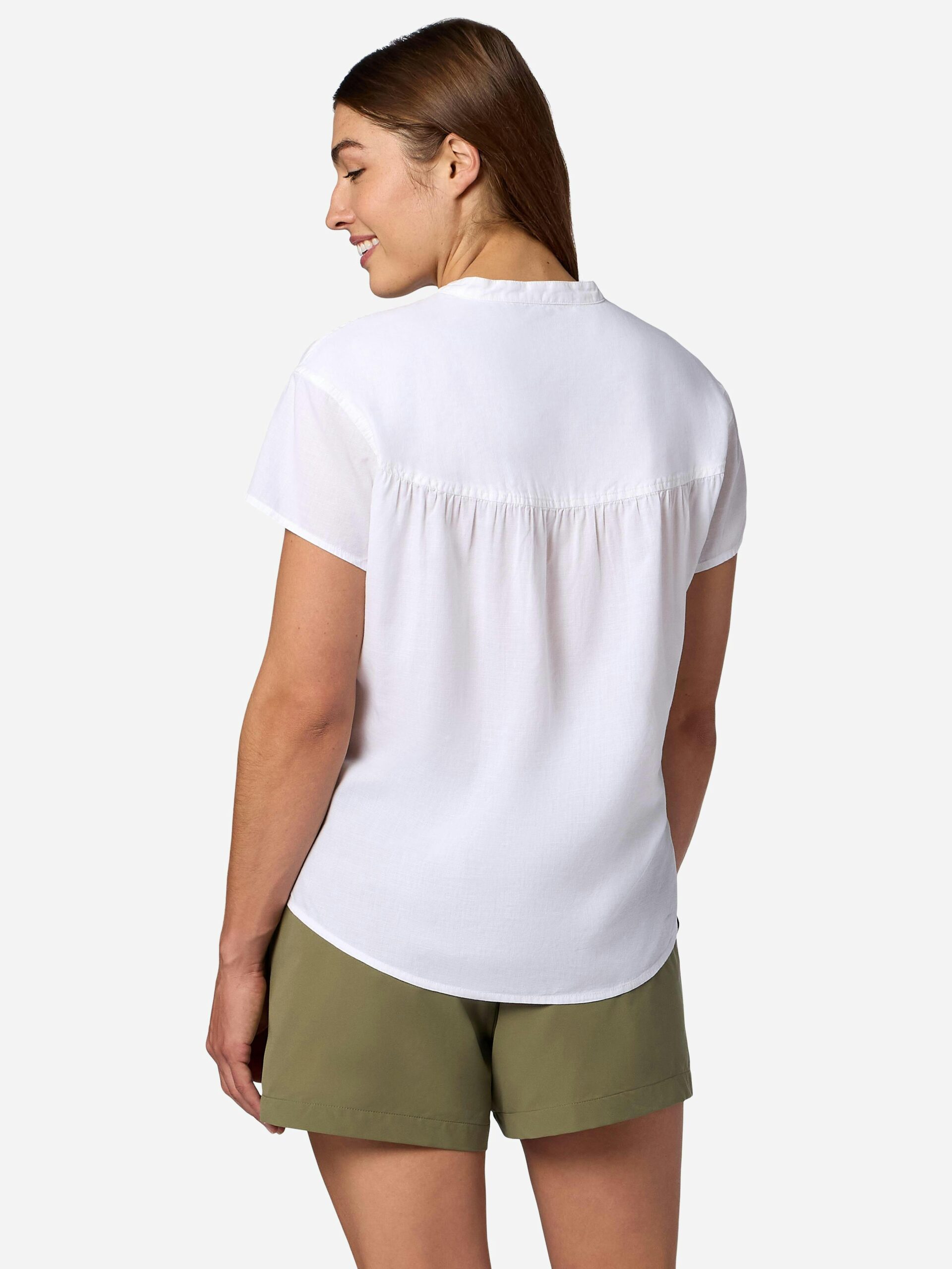 Marmot Women's Rhea Short-Sleeve Shirt (Spring 2026) in White | Organic Cotton - Image 4