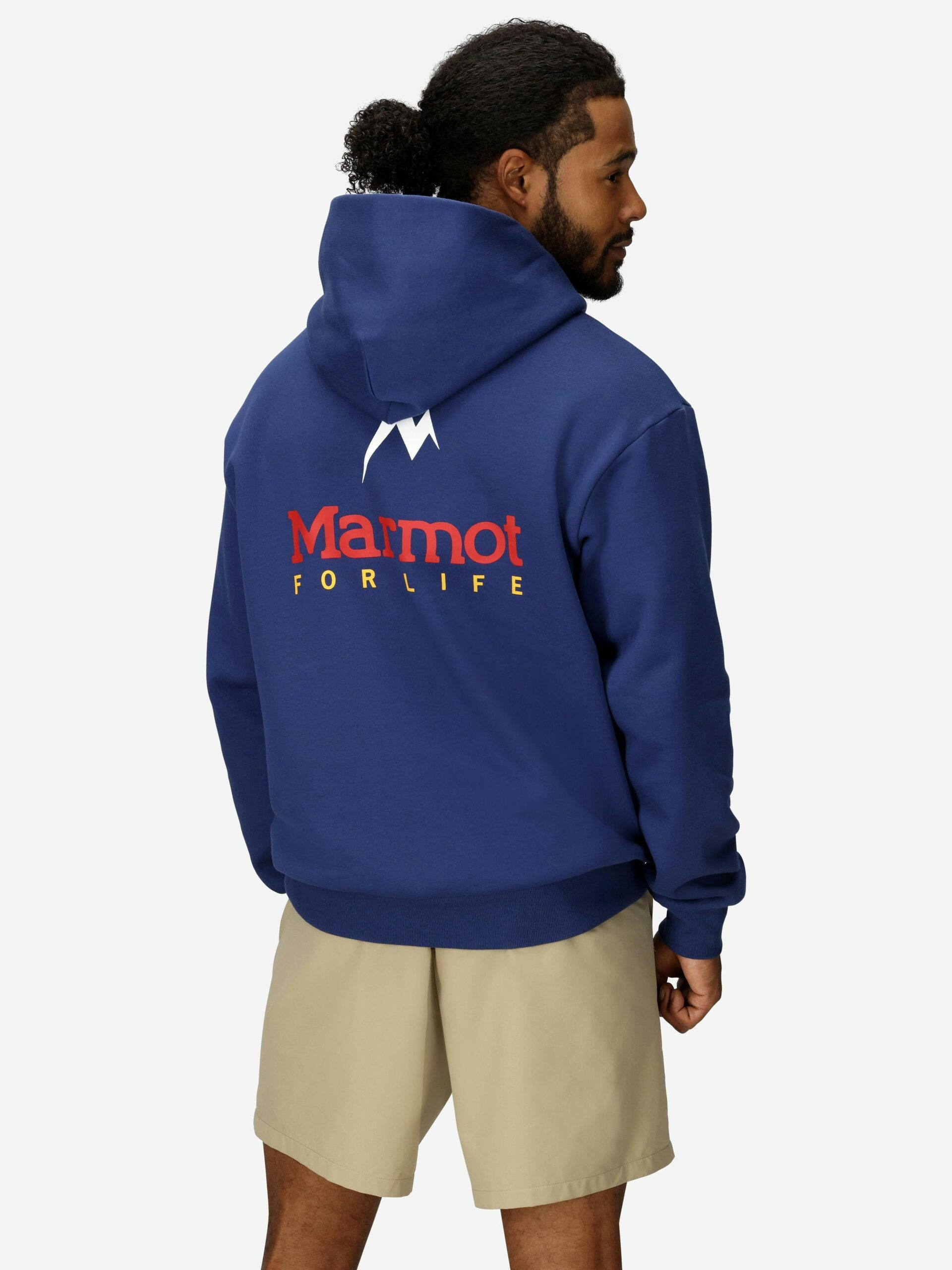 Marmot For Life Hoodie (Fall 2025) Shirt in Twilight Blue | Cotton - Image 3