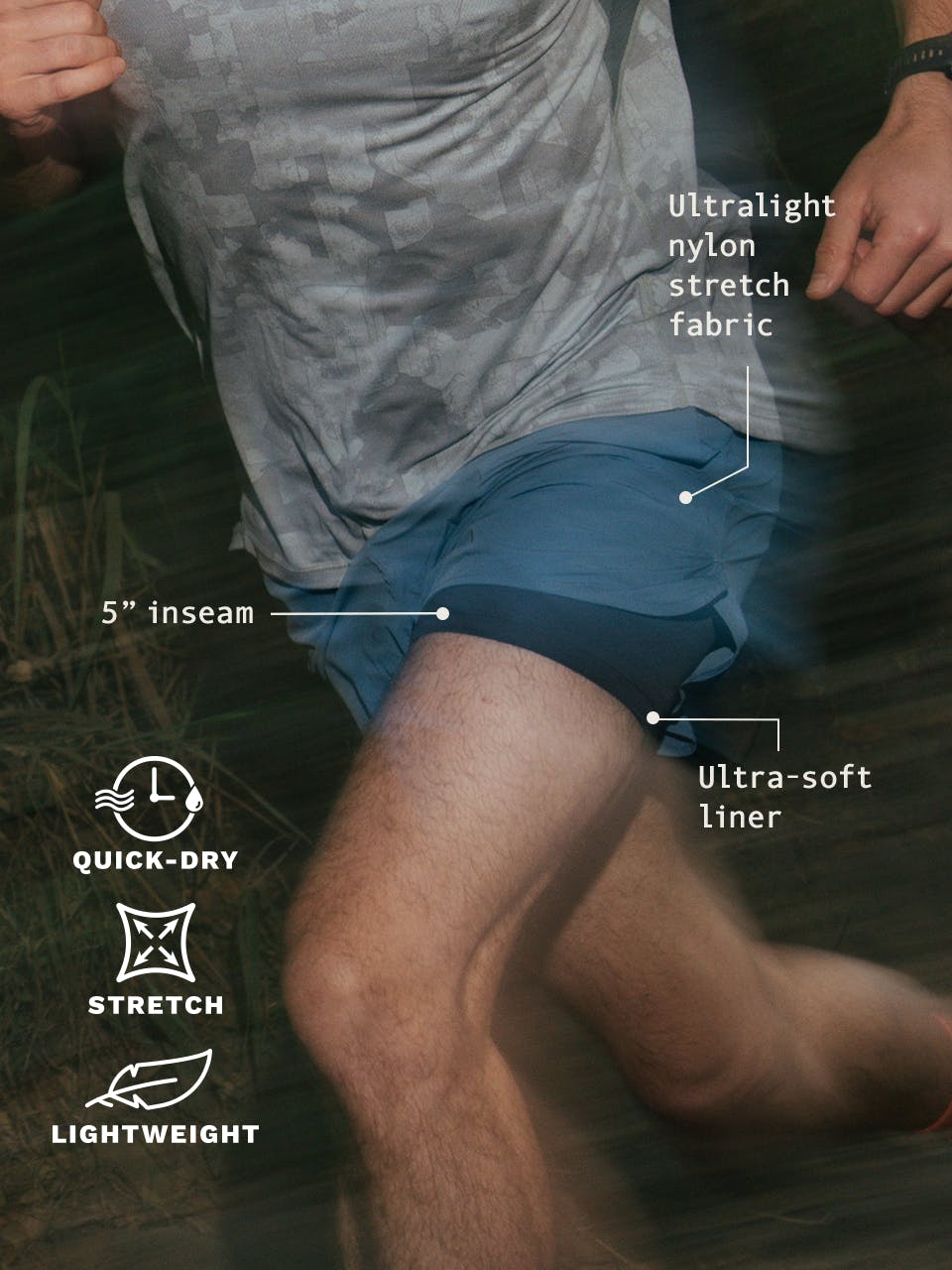Marmot Men's Unpaved Lined Active Short 5" in Black - Image 3