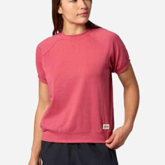 Marmot Women's Sereno Short-Sleeve Shirt (Spring 2026) in Dried Rose Heather