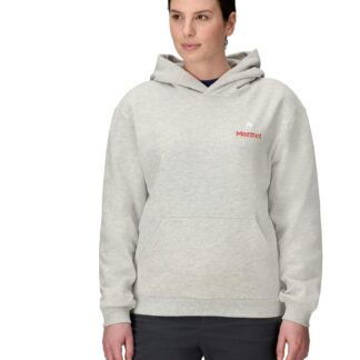 Marmot Women's For Life Hoody (Fall 2025) in Light Grey Heather | Cotton