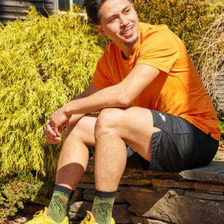 Marmot Men's Vert Micro Crew Ultra-Lightweight with Cushion Running Socks in Darn Tough Lichen | Merino Wool