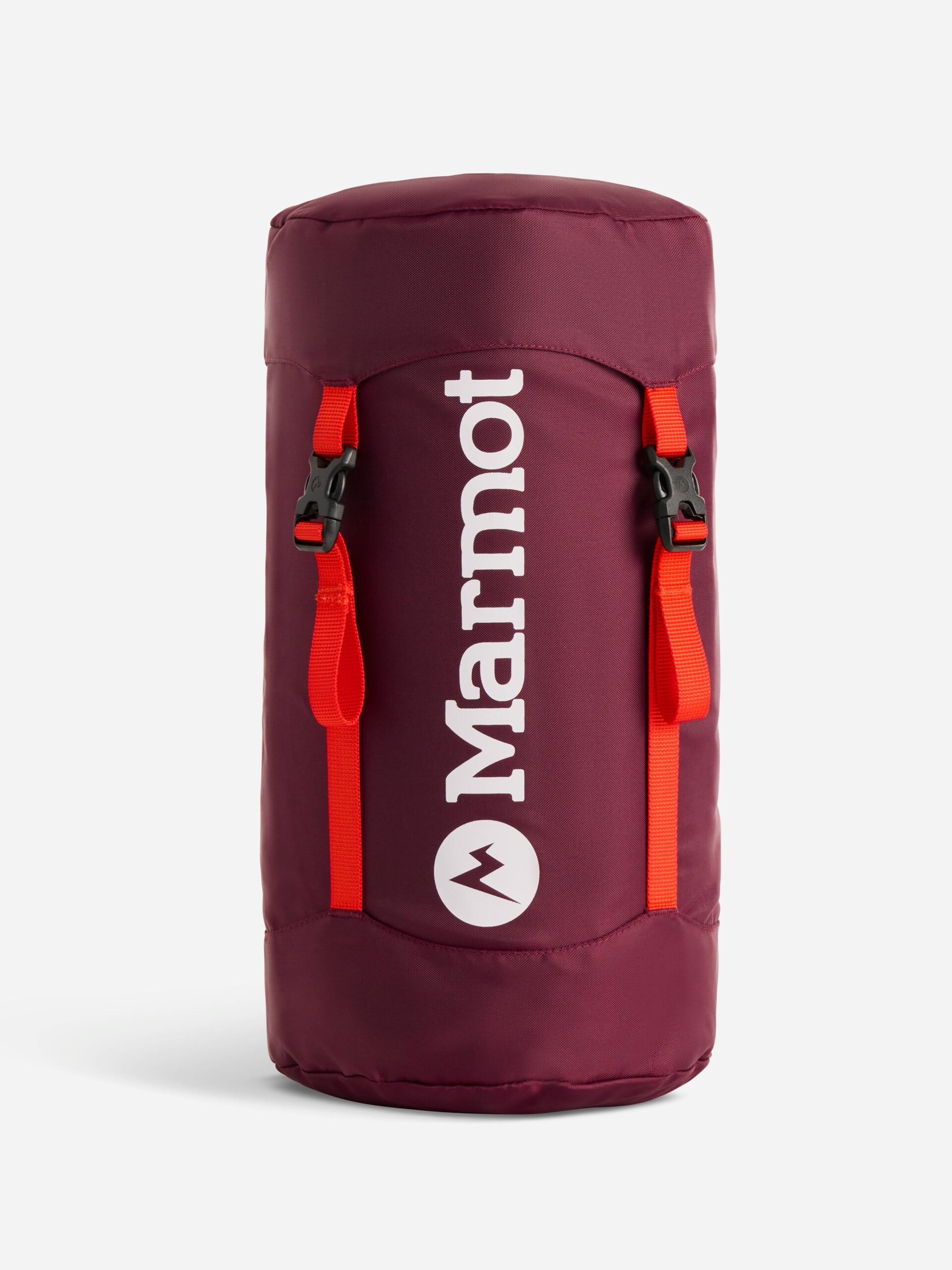Marmot Mad River Down 40° Long Sleeping Bag in Red Sun/Blackberry - Image 6