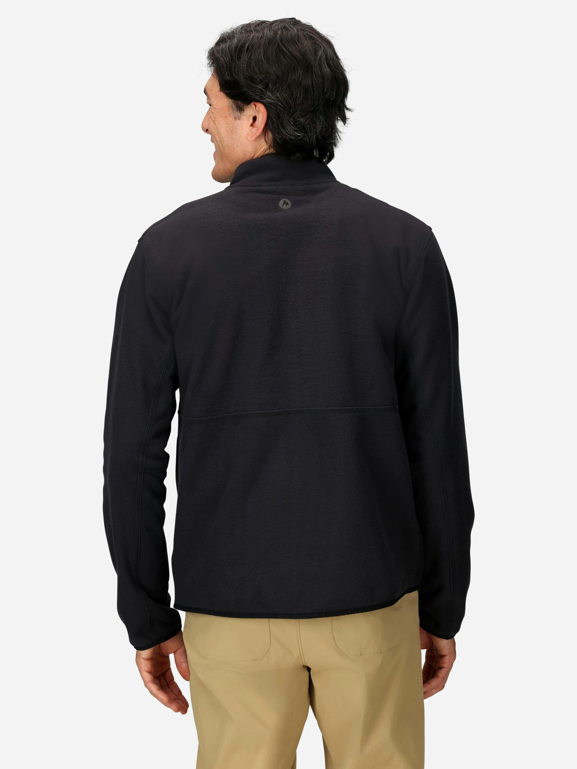Marmot Men's Rocklin Fleece Full-Zip Jacket in Black - Image 3