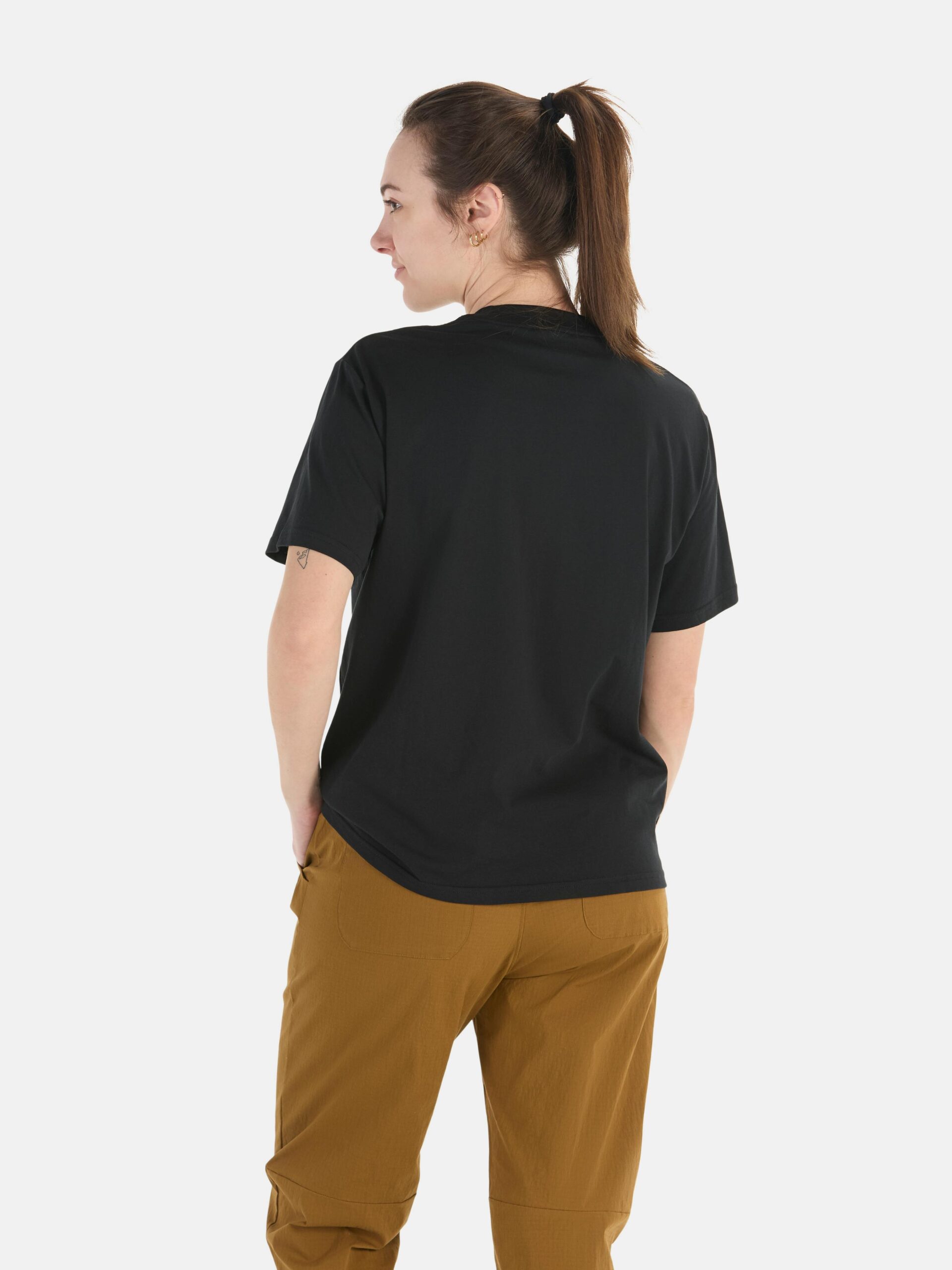 Marmot Women's Coastal Short-Sleeve T-Shirt (Spring 2025) in Black/Multi | Cotton - Image 3