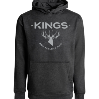kings camp hoodie - Charcoal / 2XL