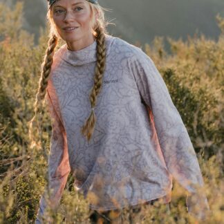 Marmot Women's AirExchange UPF 50 Hoody in Dust Twirl
