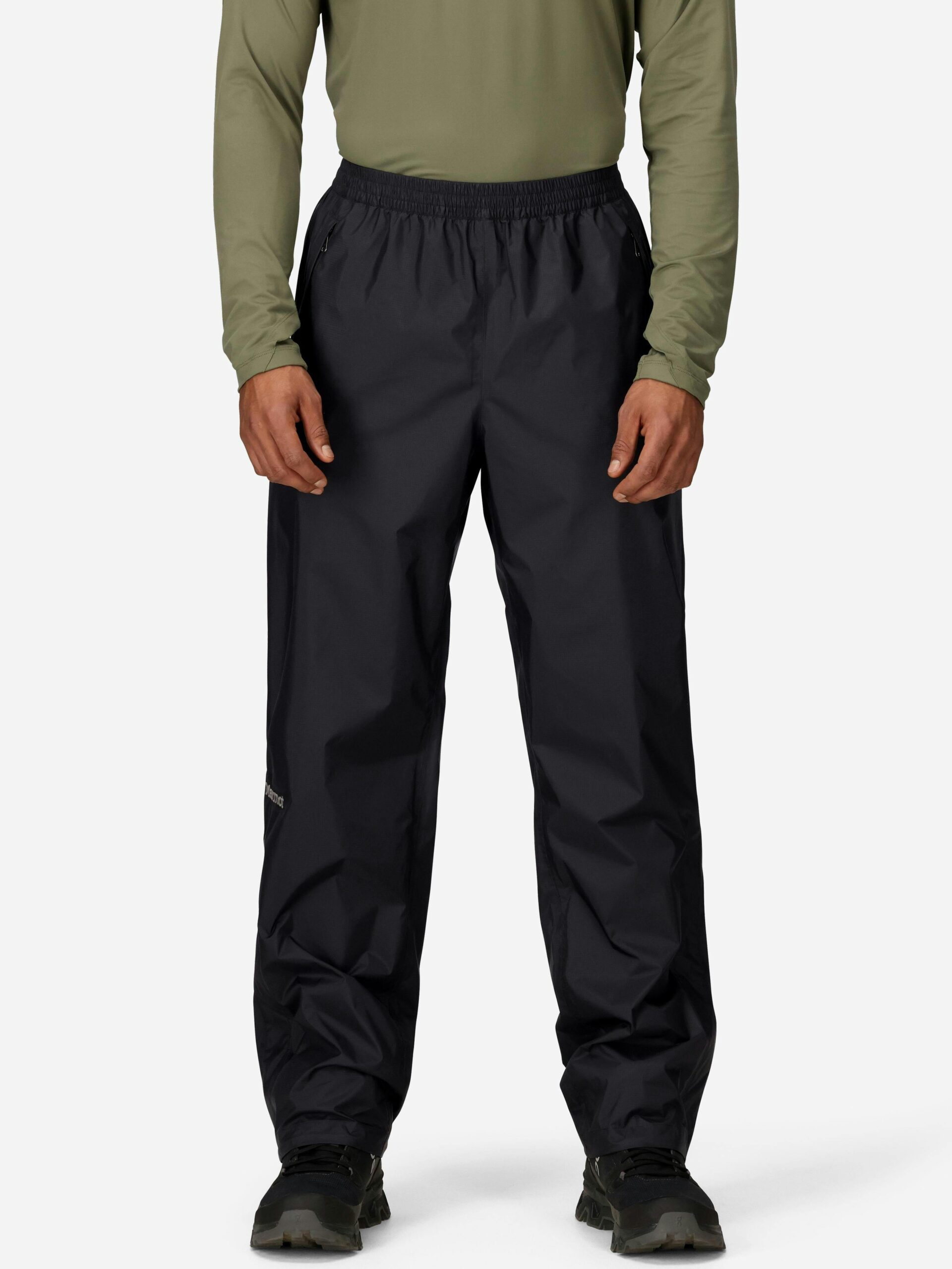 Marmot Men's PreCip® Eco Rain Pants in Black - Image 2