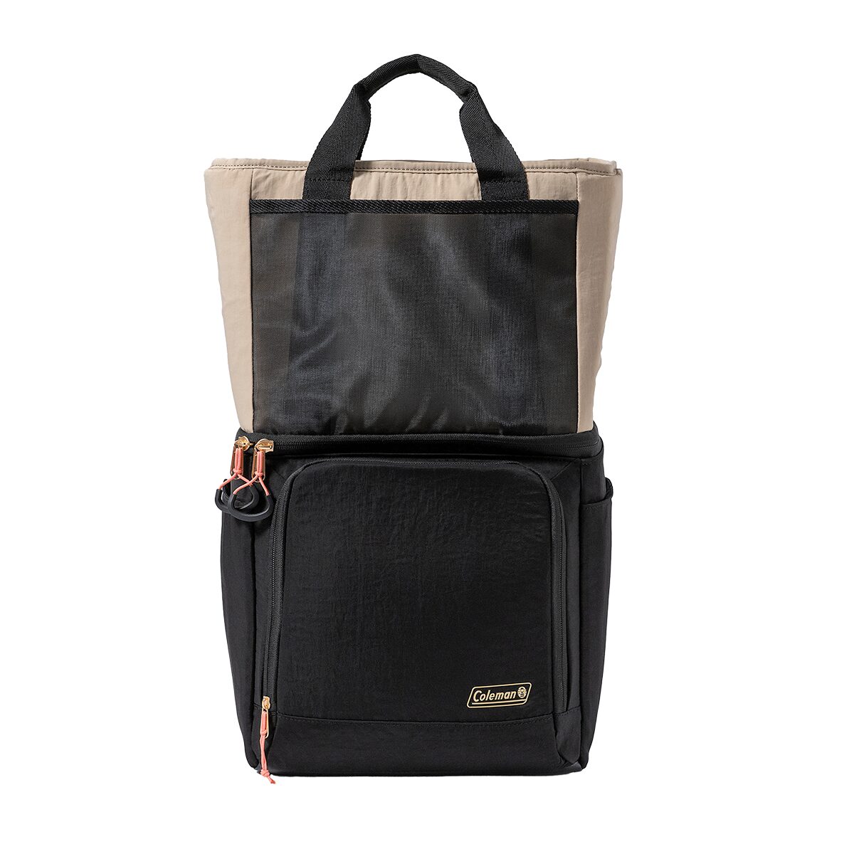 Coleman Now 20-Can Backpack Cooler | Beige & Black