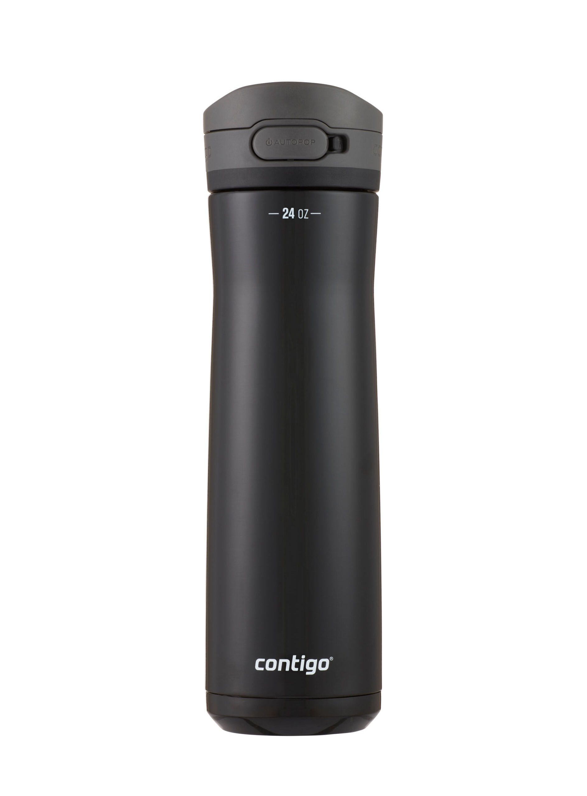 Contigo® Jackson Chill 2.0 Stainless Steel Water Bottle with AUTOPOP Lid | 24oz | Licorice | Cup Holder