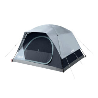 Coleman Skydome™ 4-Person Camping Tent with LED Lighting | 8 x 7'with 4'8" center height | Blue