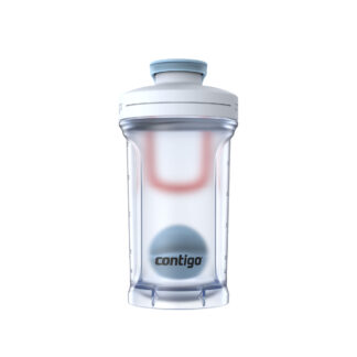 Contigo® Fit Shake & Go 2.0 Shaker Bottle | 20 fl oz. | Salt Coral | Cup Holder