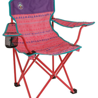 Coleman Kids Quad Chair | Pink | Cup Holder | Strong Steel Frame
