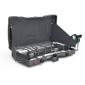 Coleman Triton™+ 2-Burner Propane Gas Camping Stove | Grey