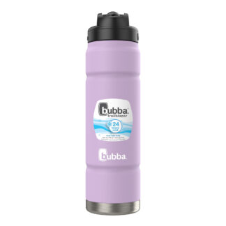 bubba Trailblazer Insulated Water Bottle with Straw Lid | 24oz | Lavender Frost | Cup Holder