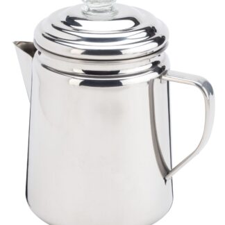 Coleman Stainless Steel Percolator | 12 Cup | Silver