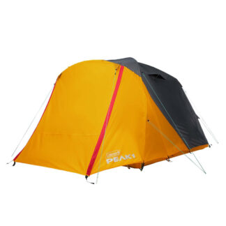 Coleman PEAK1™ 6-Person Dome Tent​ | Trail Weight 12 lbs. 10.9 oz.​​; Packed Weight 15 lbs. 8.7 oz.; LWH 120” x 100” x 72”​​ | Marigold & Dark Stone
