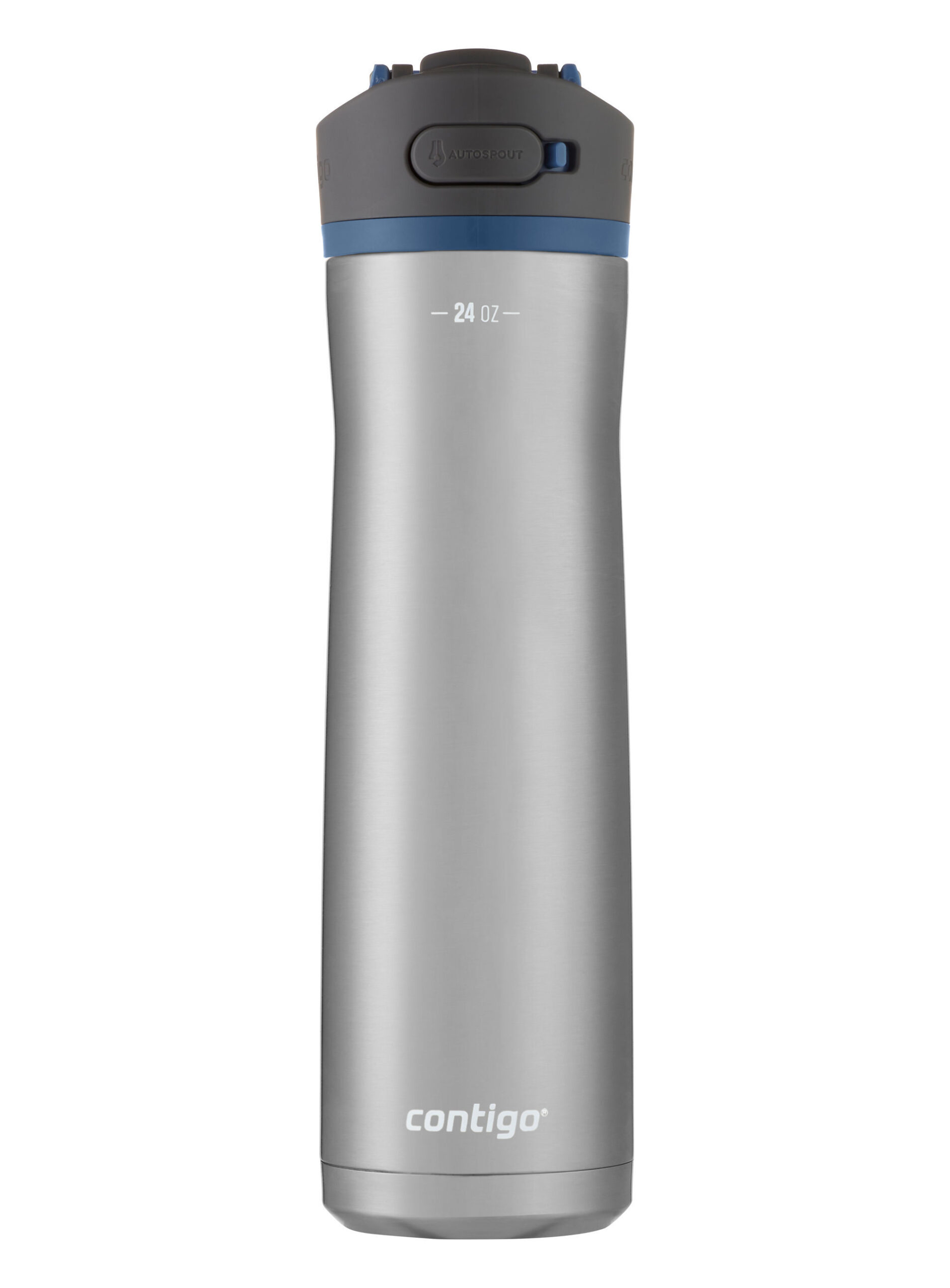 Contigo® Ashland Chill 2.0 Stainless Steel Water Bottle with AUTOSPOUT® Lid | 24oz | Blue Corn Trim | Cup Holder