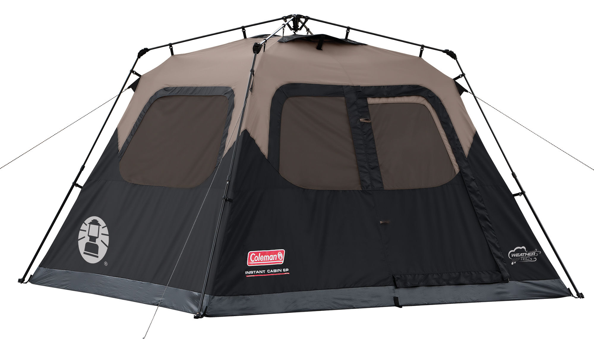 Coleman 6-Person Instant Cabin | 10 x 9 ft | Black & Grey