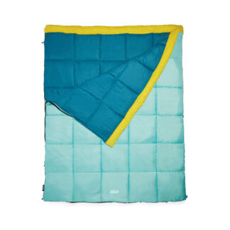 Coleman Flatlands Fleece 30°F Double Sleeping Bag | 66 X 81 | Blue