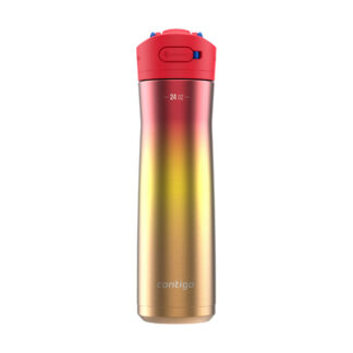 Contigo® Ashland Chill 2.0 Stainless Steel Water Bottle with AUTOSPOUT® Lid | 24 oz | Watermelon Ombre | Cup Holder