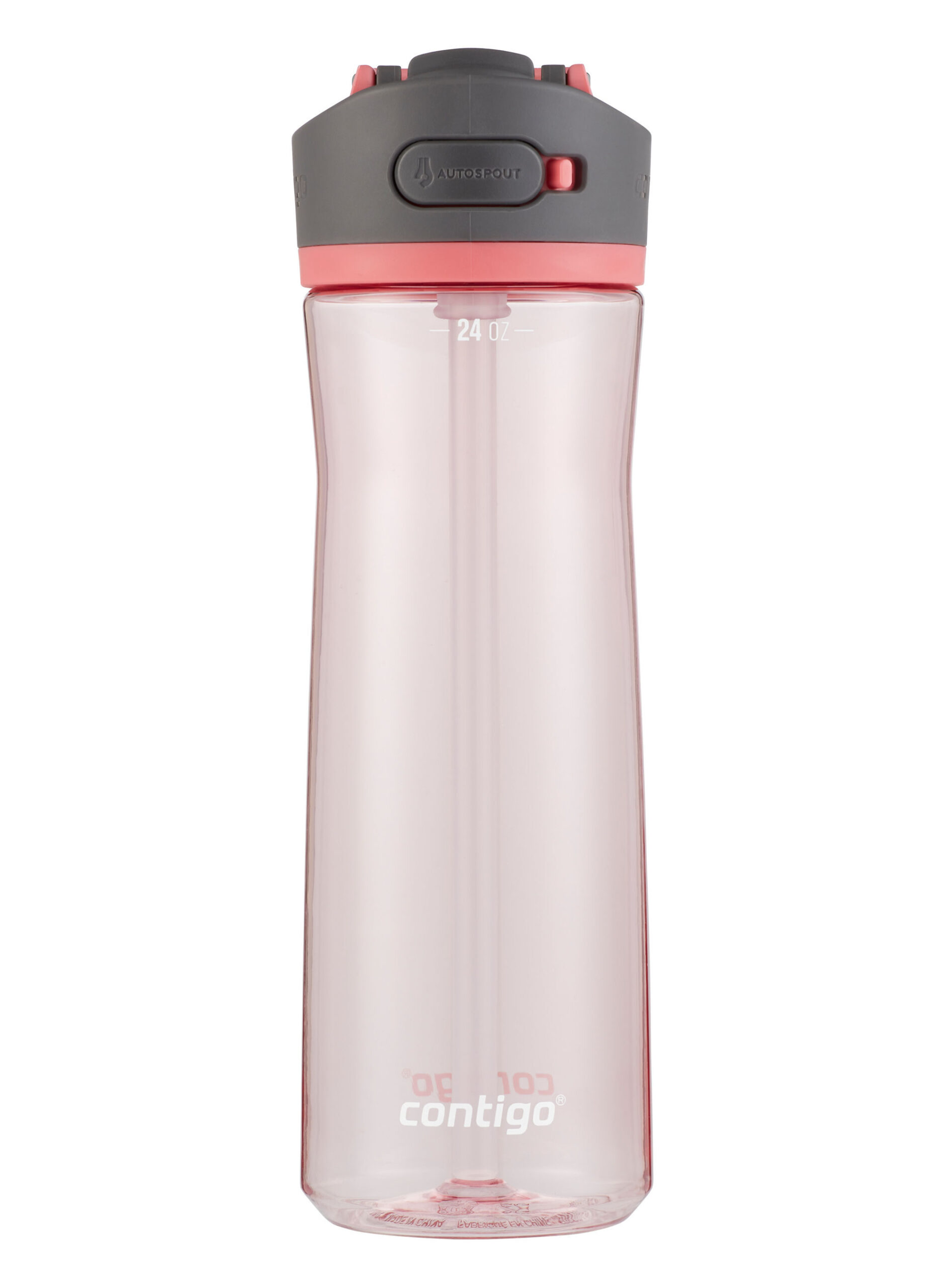Contigo® Ashland 2.0 Water Bottle with AUTOSPOUT® Lid | 24oz | Frosted Rose | Cup Holder