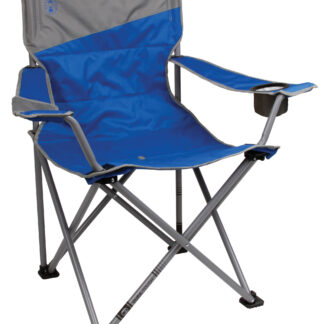 Coleman Big and Tall Camping Chair | Blue | Cup Holder | Strong Steel Frame