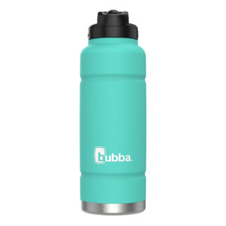 bubba Trailblazer Insulated Water Bottle with Straw Lid | 40oz | Island Teal Rubberized