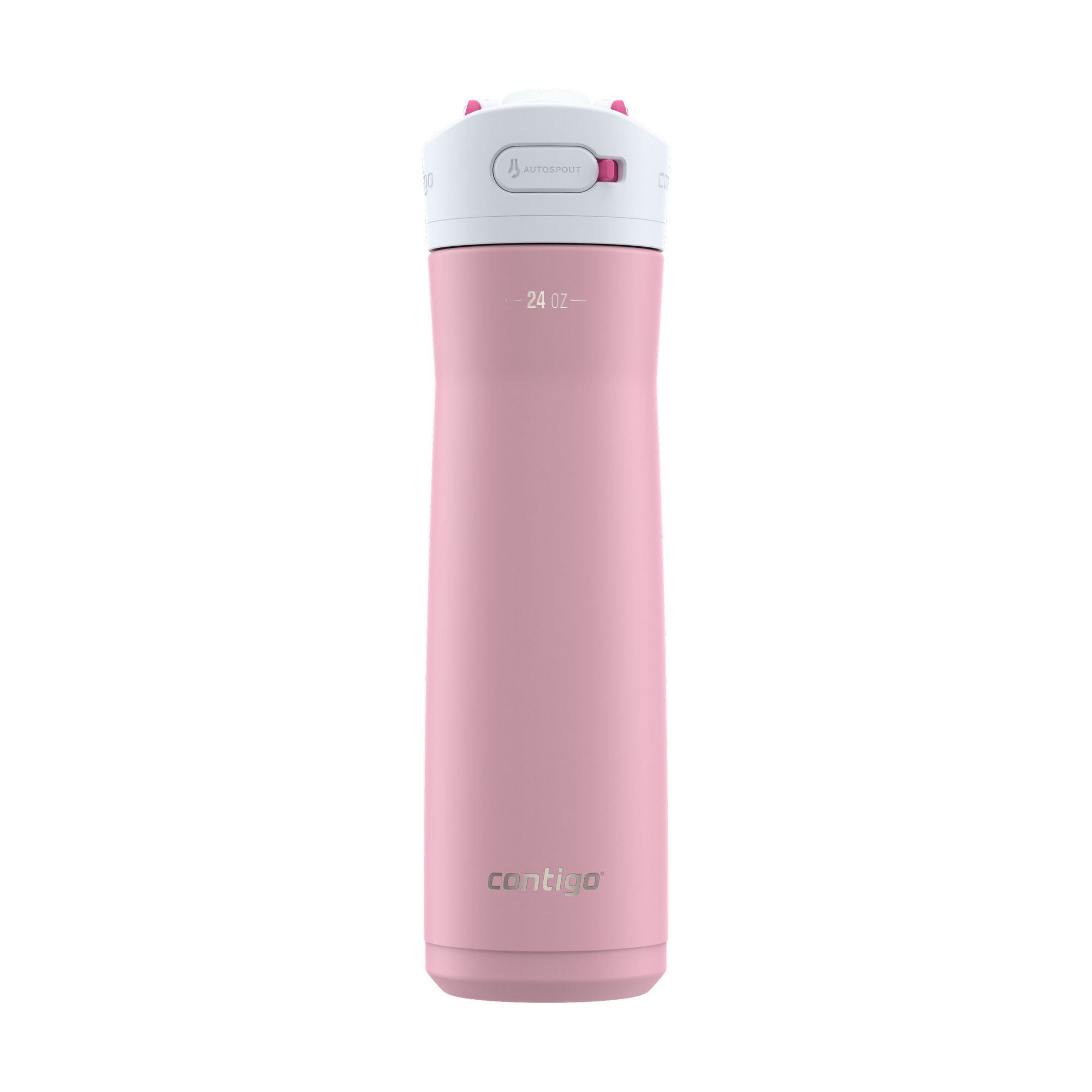 Contigo® Ashland Chill 2.0 Stainless Steel Water Bottle with AUTOSPOUT® Lid | 24oz | Strawberry Cream | Cup Holder