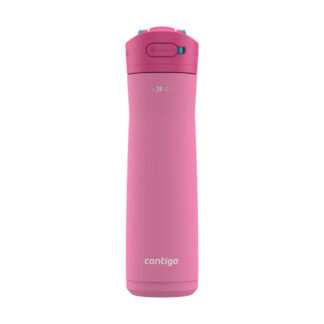 Contigo® Ashland Chill 2.0 Stainless Steel Water Bottle with AUTOSPOUT® Lid | 24oz | Azalea Soft Touch | Cup Holder