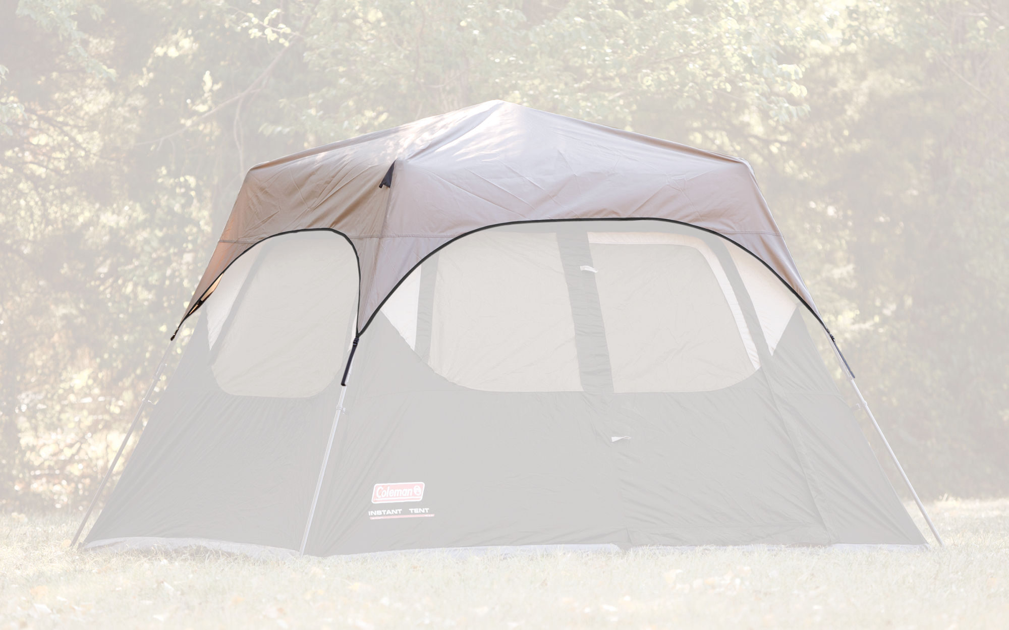Coleman 4-Person Instant Tent Rainfly Accessory | 96 x 84 | Grey