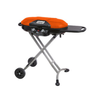 Coleman RoadTrip® X-Cursion 2 Burner Propane Gas Portable Grill | Orange | 20,000 BTUs | 2 Independently Adjustable Burners | Easy Cleaning