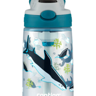 Contigo® Kids Straw Water Bottle with AUTOSPOUT® Lid | 14oz | Sharks 2