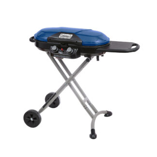 Coleman RoadTrip® X-Cursion 2 Burner Propane Gas Portable Grill | Blue | 20,000 BTUs | 2 Independently Adjustable Burners | Easy Cleaning