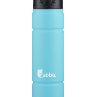 bubba Stainless Steel Trailblazer Rubberized Water Bottle with Straw | 24 oz. | Pool Blue