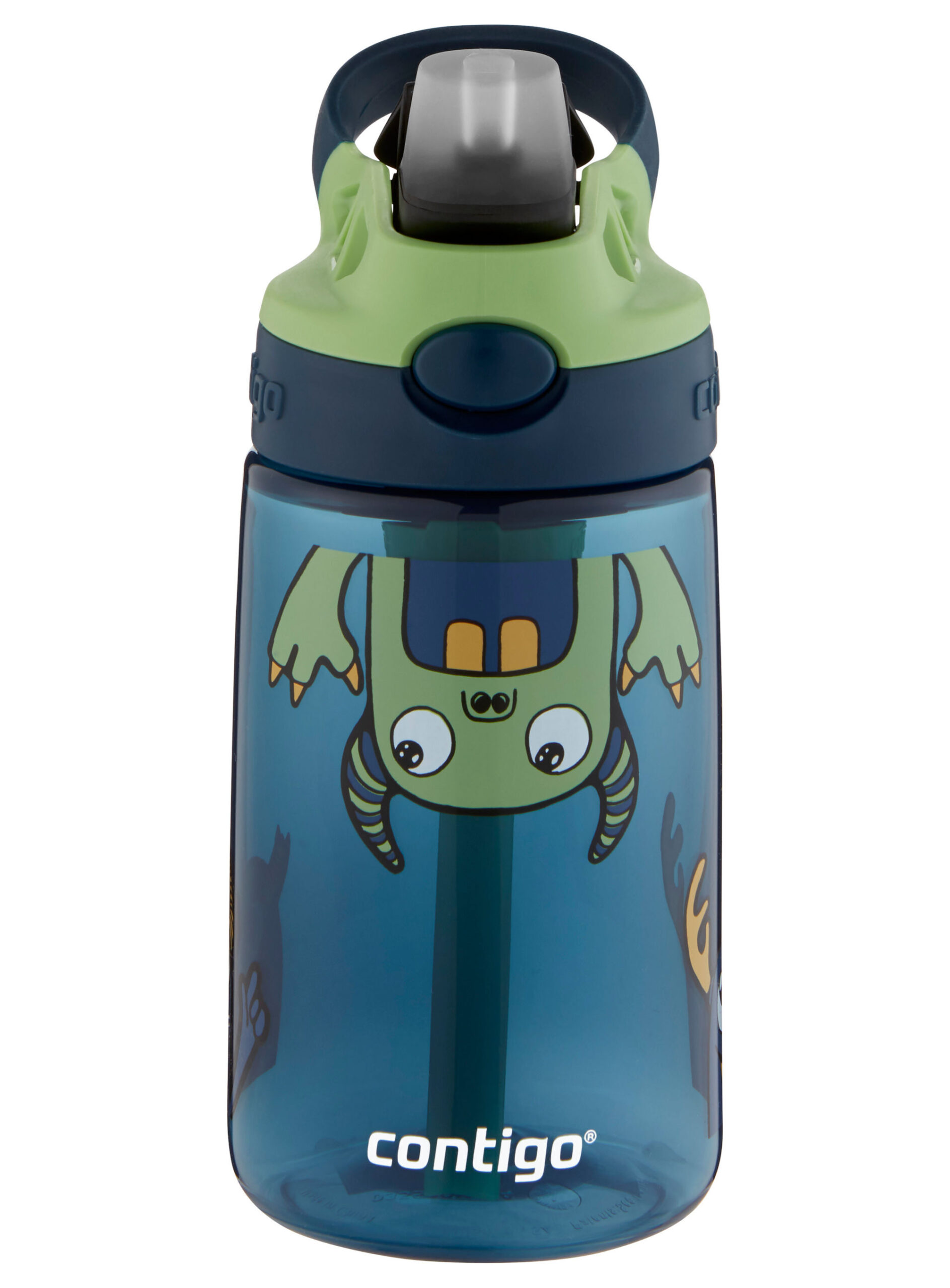 Contigo® Kids Straw Water Bottle with AUTOSPOUT® Lid | 14oz | Monsters
