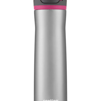 Contigo® Cortland Chill 2.0 Insulated Stainless Steel Water Bottle with AUTOSEAL® Lid | 24oz | Stainless Steel / Dragon Fruit | Cup Holder