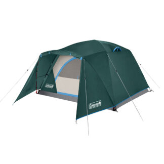 Coleman Skydome™ 4-Person Camping Tent with Full-Fly Vestibule | Evergreen | 8 x 7 ft