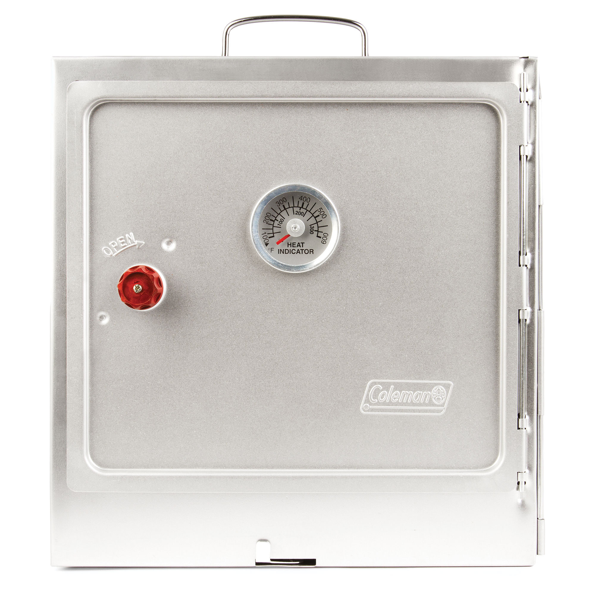 Coleman Portable Camping Oven | 13.5"L x 12.9"W x 3.3"H,"eComFeature6"BenefitLong":"WARRANTY: 1-year limited warranty | Silver