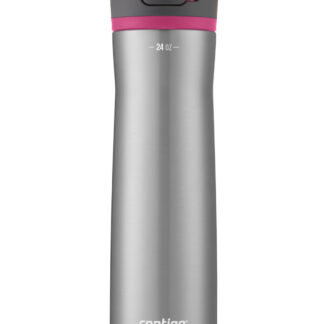 Contigo® Ashland Chill 2.0 Stainless Steel Water Bottle with AUTOSPOUT® Lid | 24oz | Dragon Fruit Trim | Cup Holder