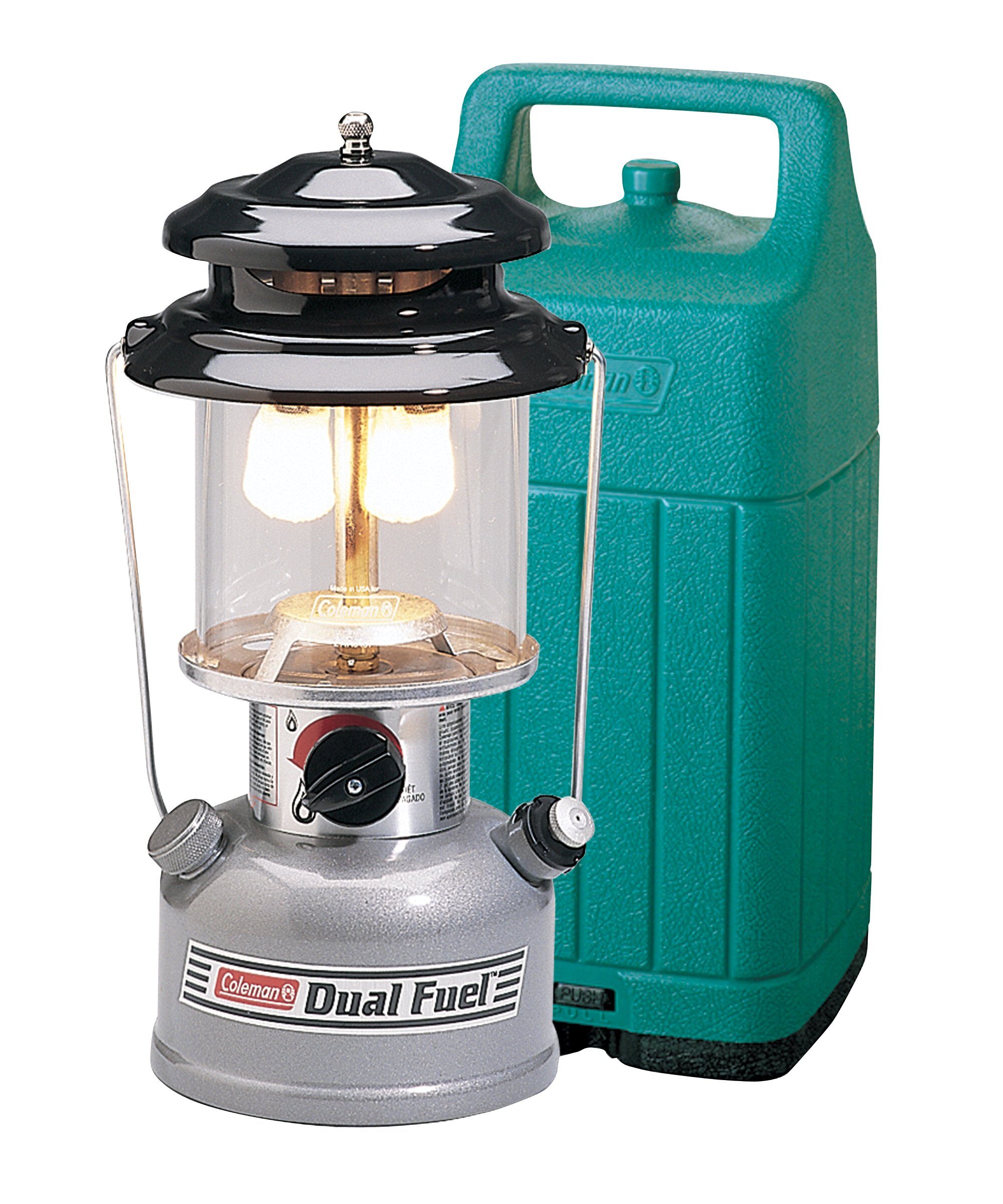 Coleman Premium Dual Fuel™ Lantern with Case | Grey | Adjustable Brightness