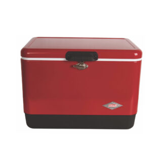 Coleman Vintage 54-Quart Steel Belted® Cooler | Red | Supports Up To 250 lbs