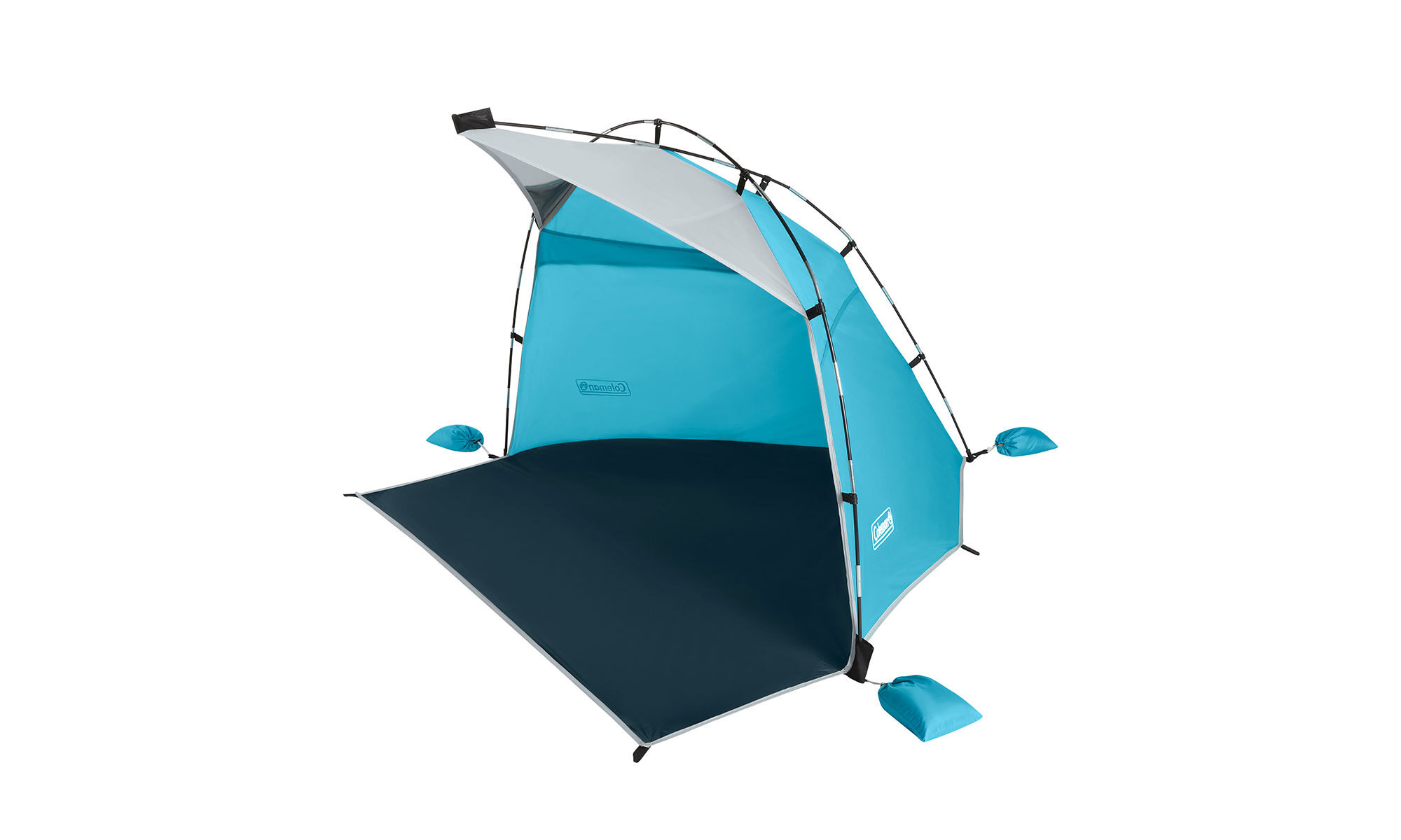 Coleman Skyshade™ Small Compact Beach Shade | Caribbean Sea | 5.5 ft. x 5.5 ft. x 3.4 ft.