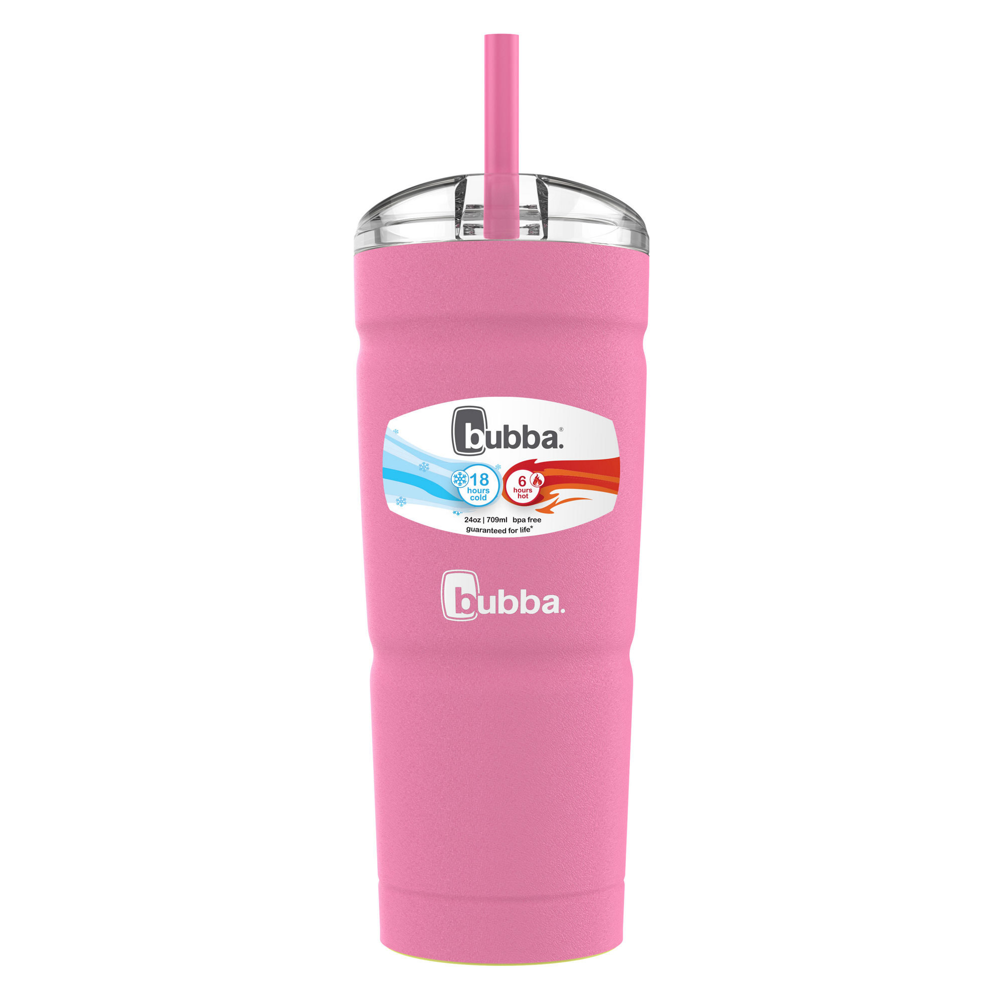 bubba Envy S Stainless Steel Tumbler | 24oz | Azalea | Cup Holder