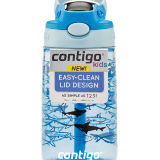 Contigo® Kids Straw Water Bottle with AUTOSPOUT® Lid | 14oz | Sharks