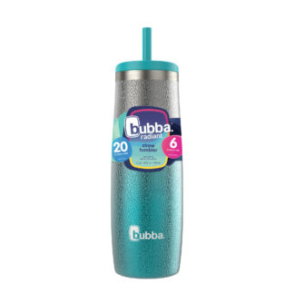 bubba Radiant Stainless Steel Tumbler With Straw | 24oz | Scuba Ombre
