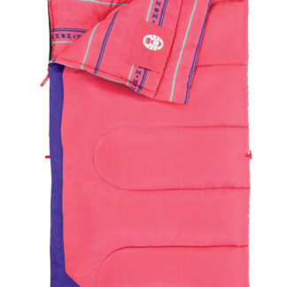 Coleman Kids 50°F Cool-Weather Sleeping Bag | 60"l X 26"w | Pink