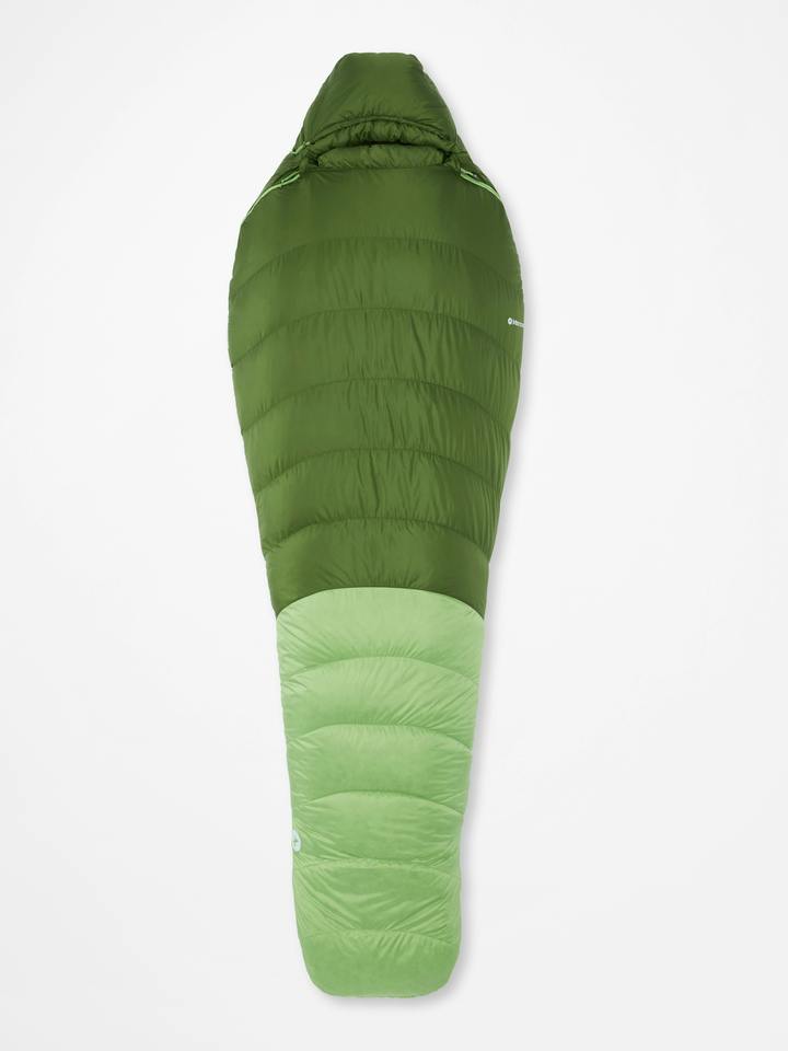 Marmot Hydrogen Down 30° Sleeping Bag in Foliage/Kiwi - Image 2