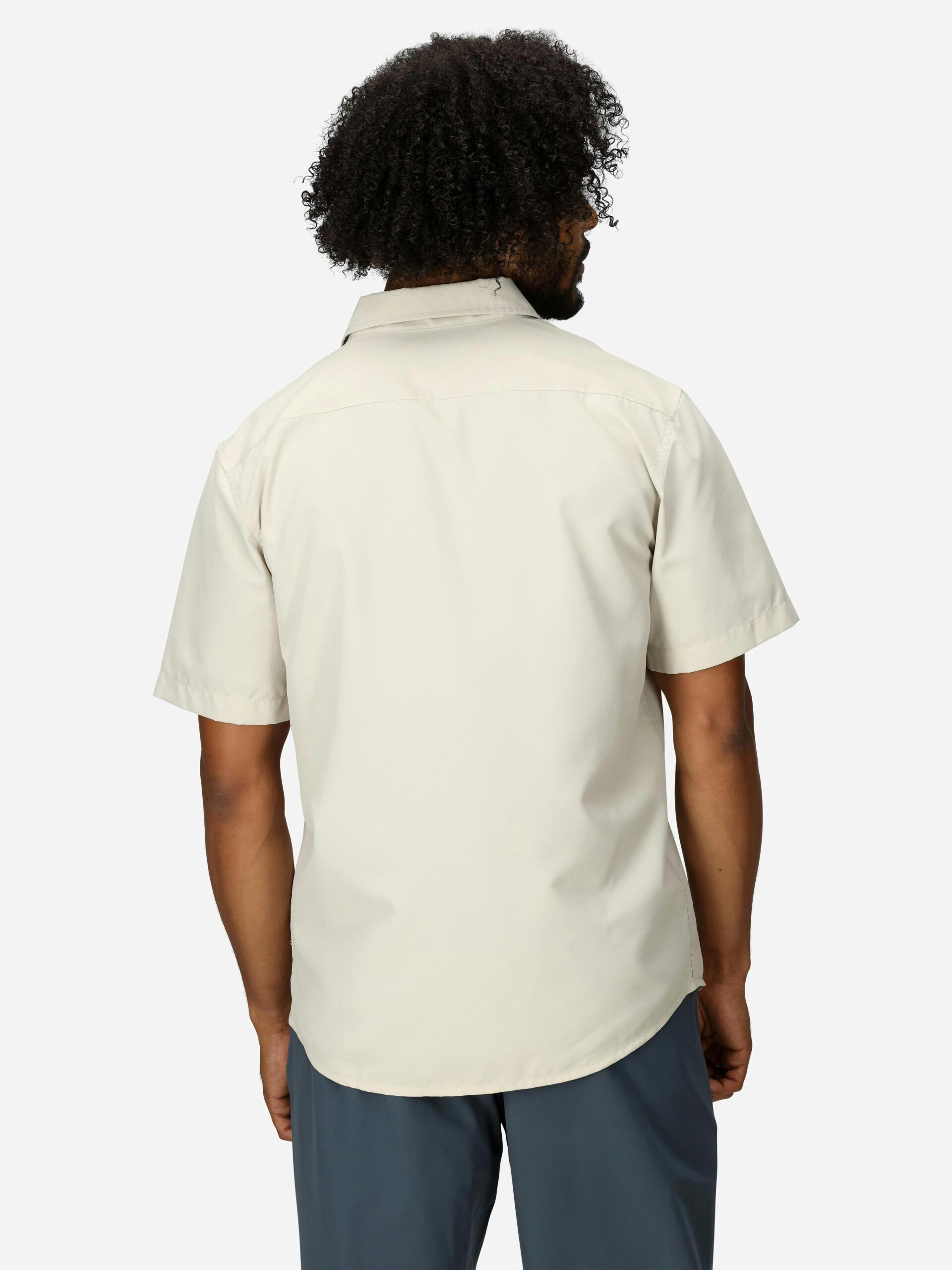 Marmot Men's AirExchange UPF 40 Short-Sleeve Collared Shirt (Fall 2025) in Birch Bark - Image 3