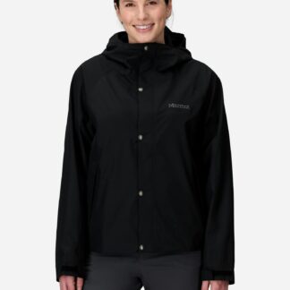 Marmot Women's Cascade Rain Jacket in Black
